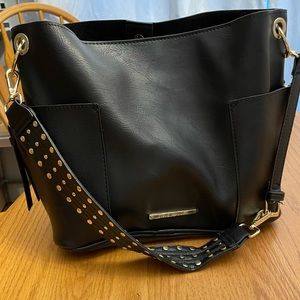 Steve Madden Black Handbag studded strap NEW!!!